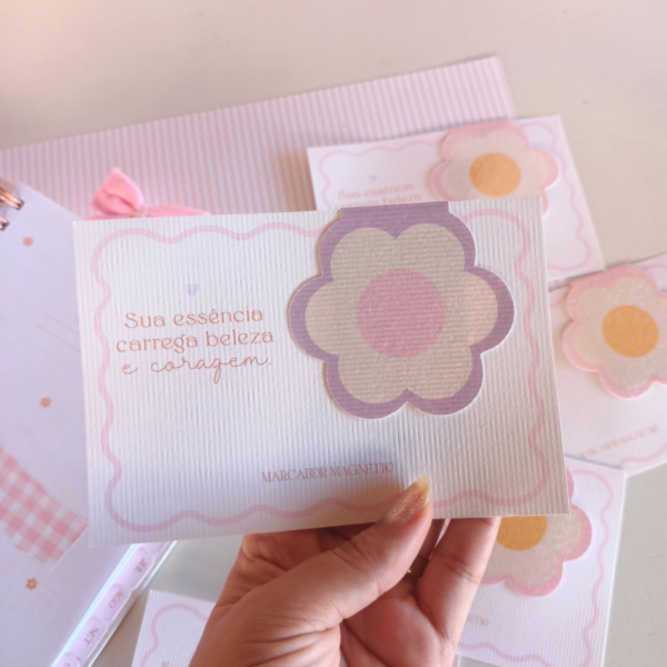 Marcador de páginas magnético Flor