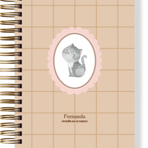 Caderno Gatinho Capuccino