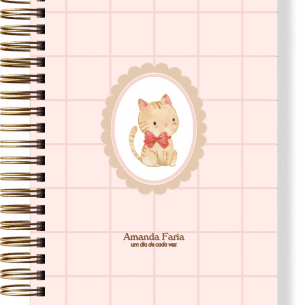 Caderno Gatinho Rosa