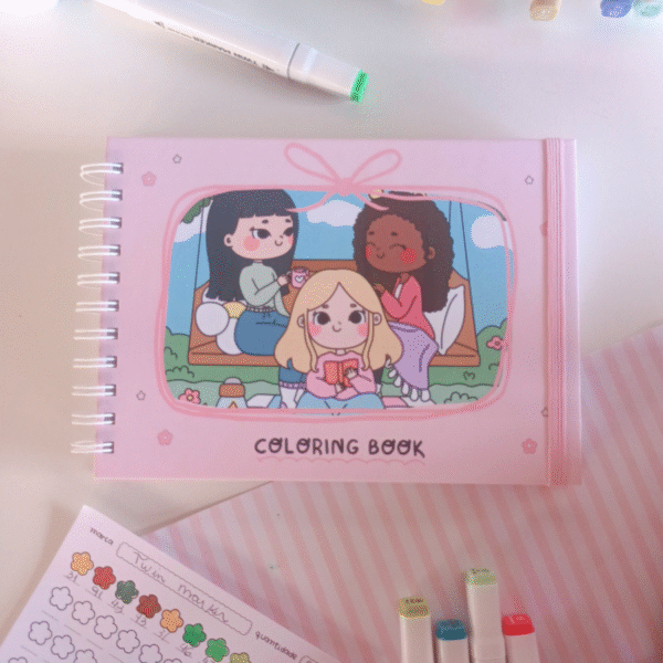 Livro de colorir Menininhas