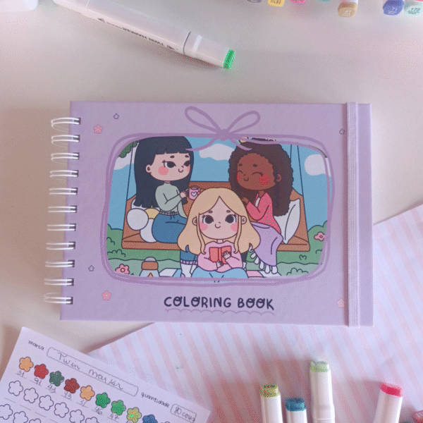 Livro de colorir Menininhas