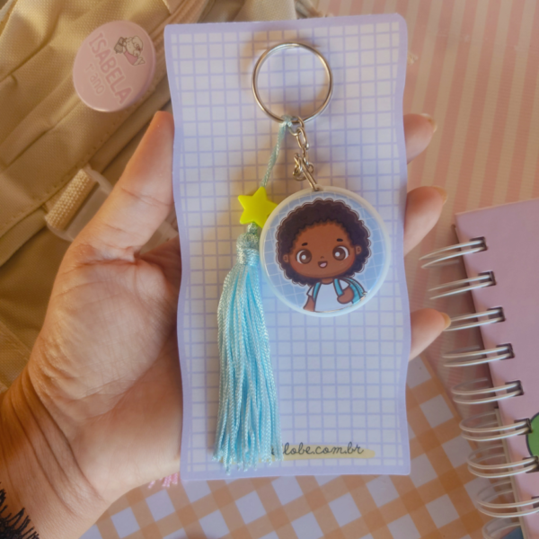 Chaveiro Dupla Face Menininhos