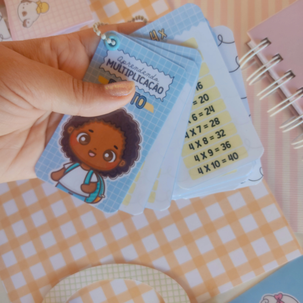 Chaveiro Tabuada Menininhos - Multiplicação