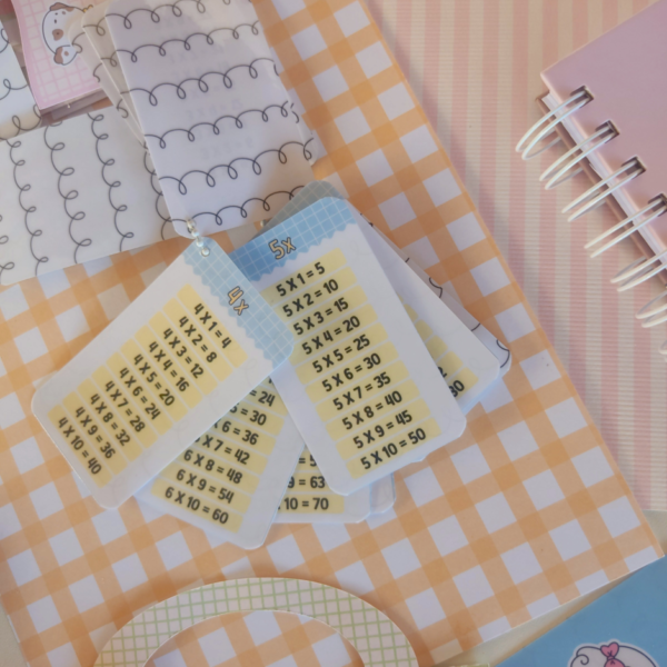 Chaveiro Tabuada Menininhas - Multiplicação