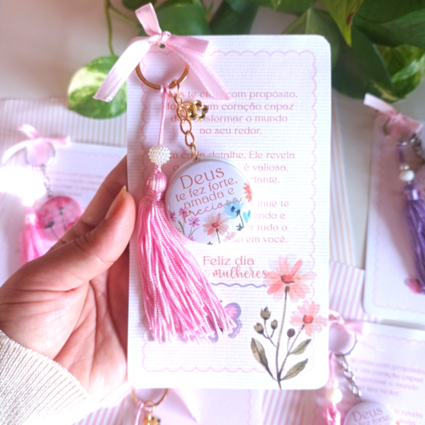 Chaveiro Duplo Dia das Mulheres