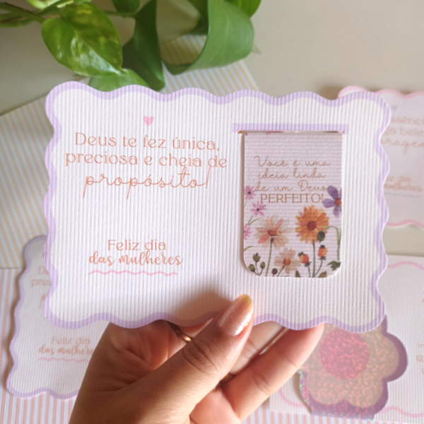 Marcador de páginas magnético Dia das Mulheres