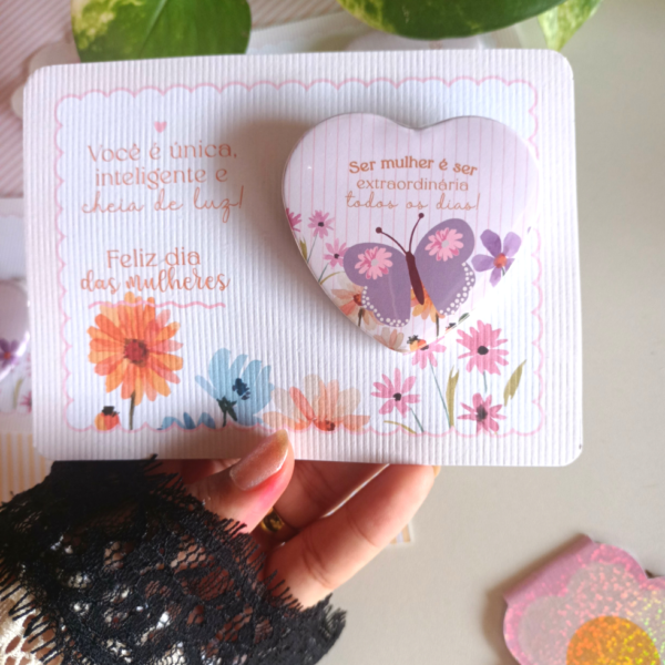 Imã Coração dia da Mulher