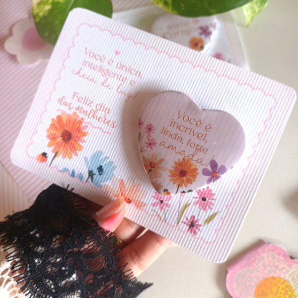 Imã Coração dia da Mulher