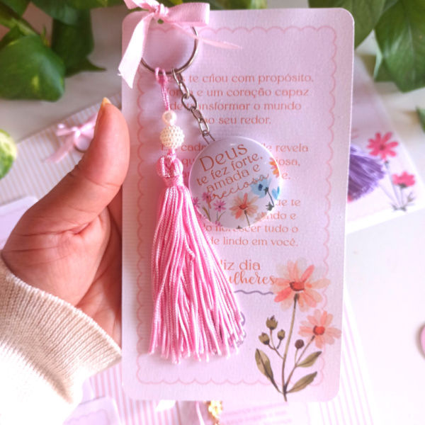 Chaveiro Dia da Mulher 1 face