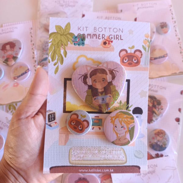 Kit Botton Gamer Girl