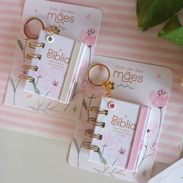 Chaveirinho Mini Bíblia Dia das Mães