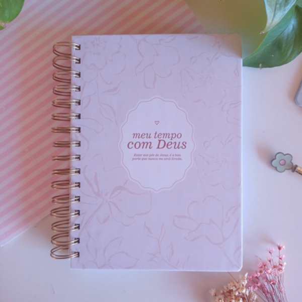 Caderno Devocional Floral