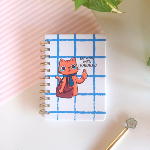 Caderno A6 Amo Meu Trabalho