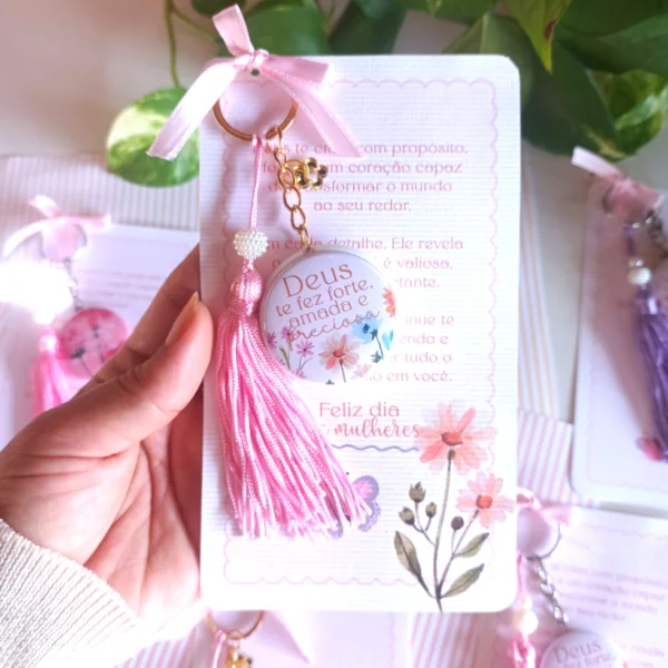 Chaveiro Duplo Dia das Mulheres