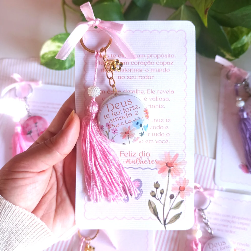 Chaveiro Duplo Dia das Mulheres