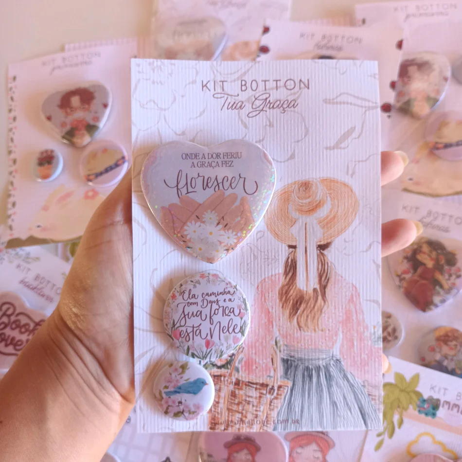 Kit Botton Tua Graça